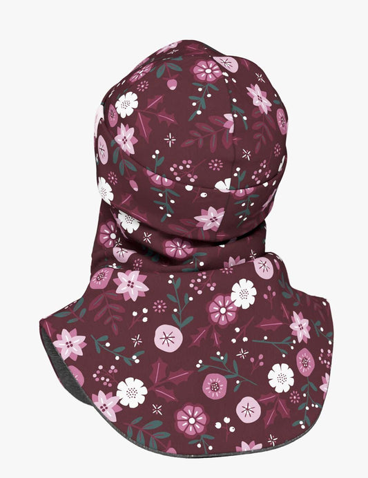 Merino Balaclava For Kids BREM - Winter Flowers