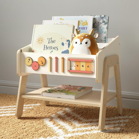 LILU 3-in-1 Bookshelf, Chair and Bedside Table