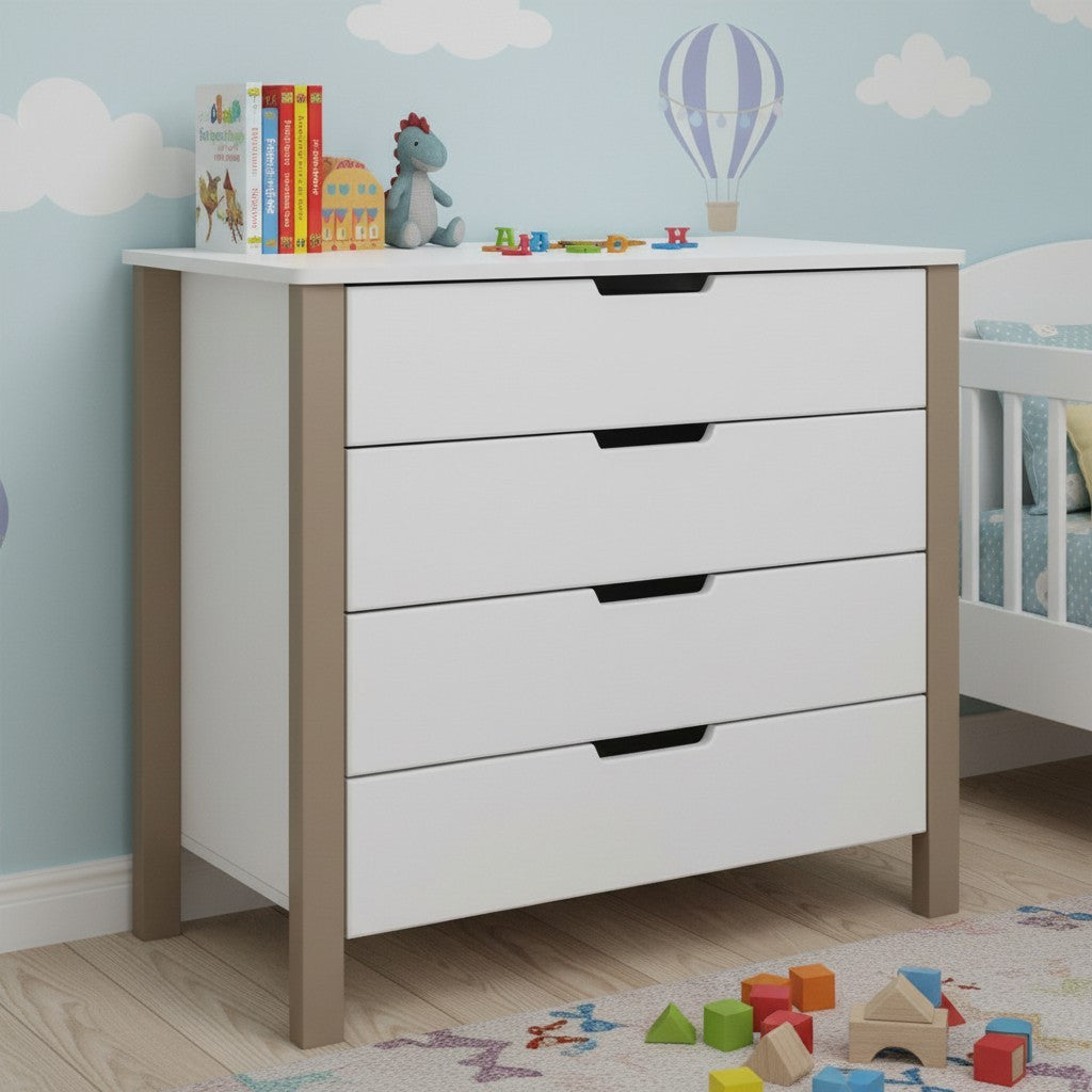 Changing Dresser ELIN - Cappuccino/White