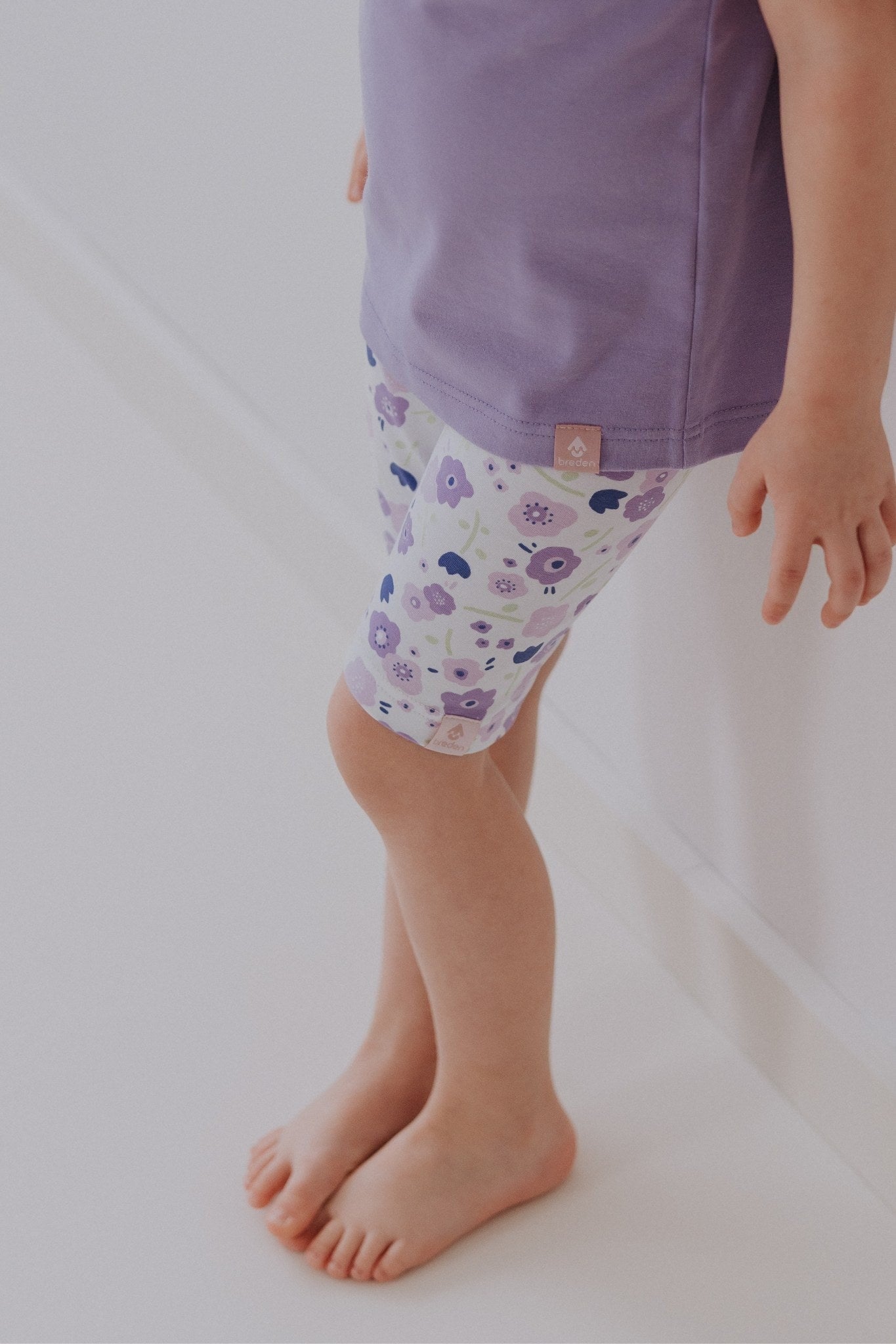 Girls' Short Leggings EMMA - Summer Flowers