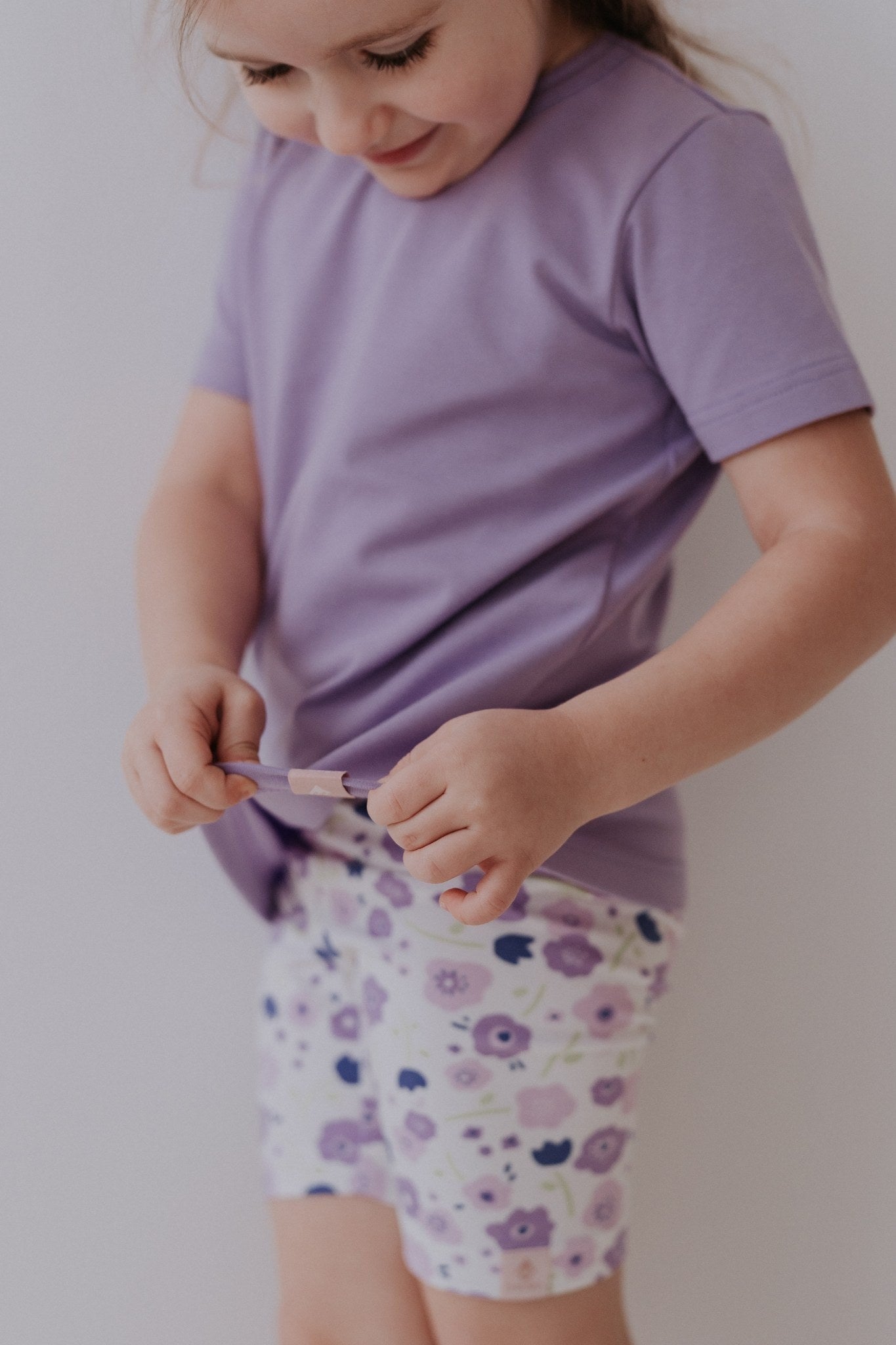 Girls' Short Leggings EMMA - Summer Flowers