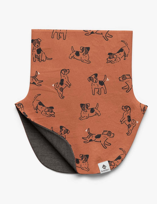 Kids Merino Neck Warmer MIKEL - Copper Dogs