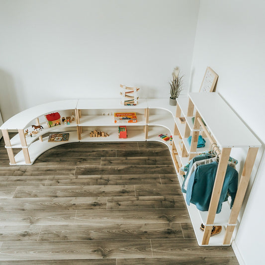 Modular Montessori Shelf Arch - 4 Shelves