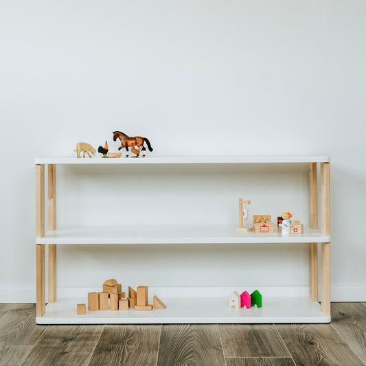 Modular Montessori Shelf Straight - 3 Shelves