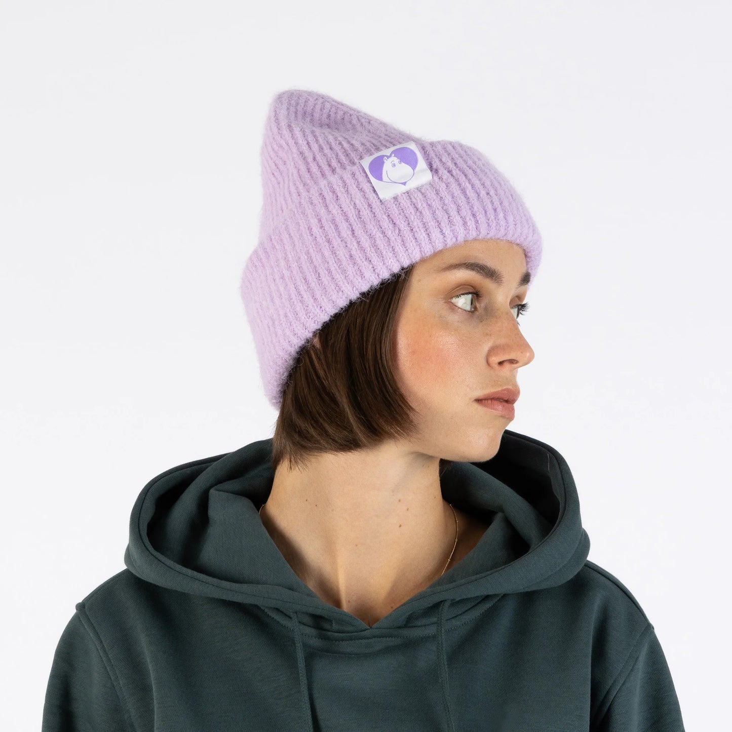Moomintroll Fluffy Chunky Beanie - Lilac