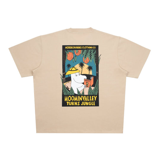 Moomintroll Jungle Heavy Unisex T-shirt - Beige