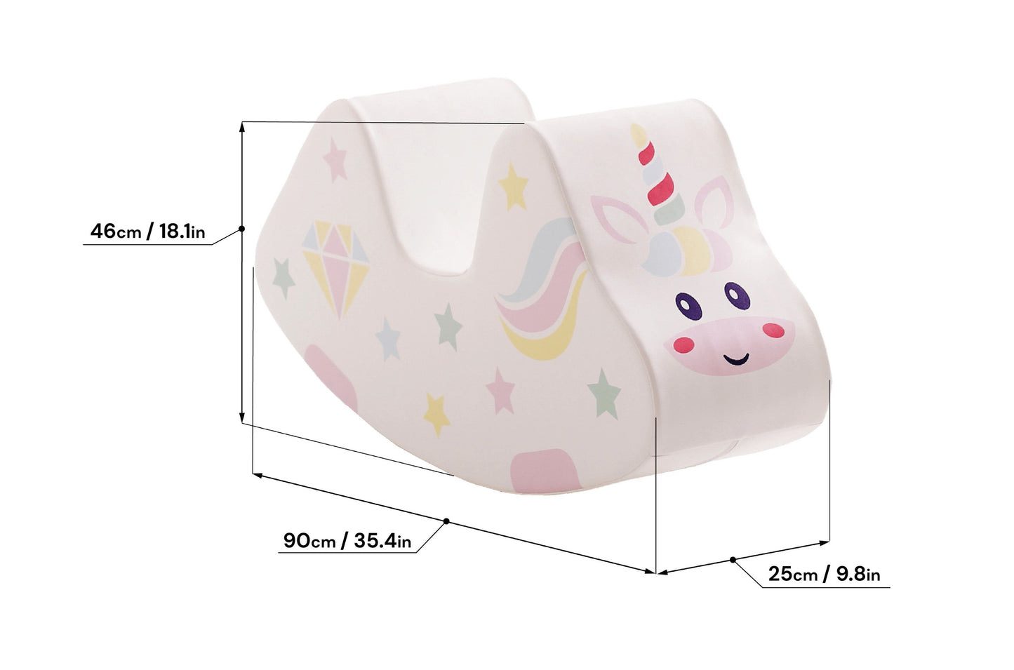 Soft Play Ride On Toy - Unicorn