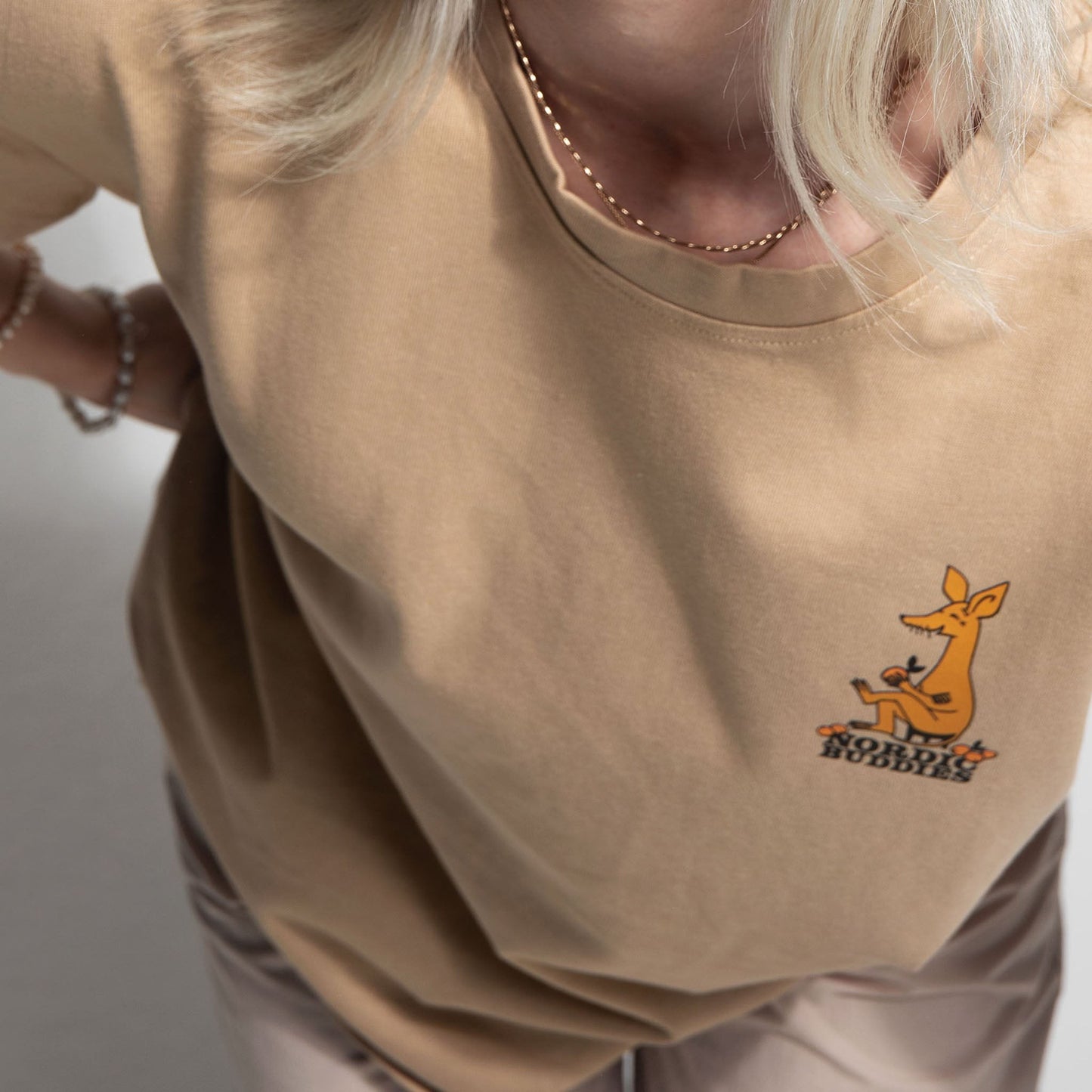 Organic Cotton Premium T-Shirt Sniff - Beige