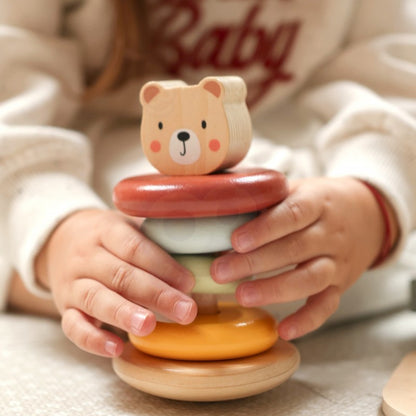 3in1 Toy Box - Sorting Blocks, Stackable Pyramid and Elephant On Wheels