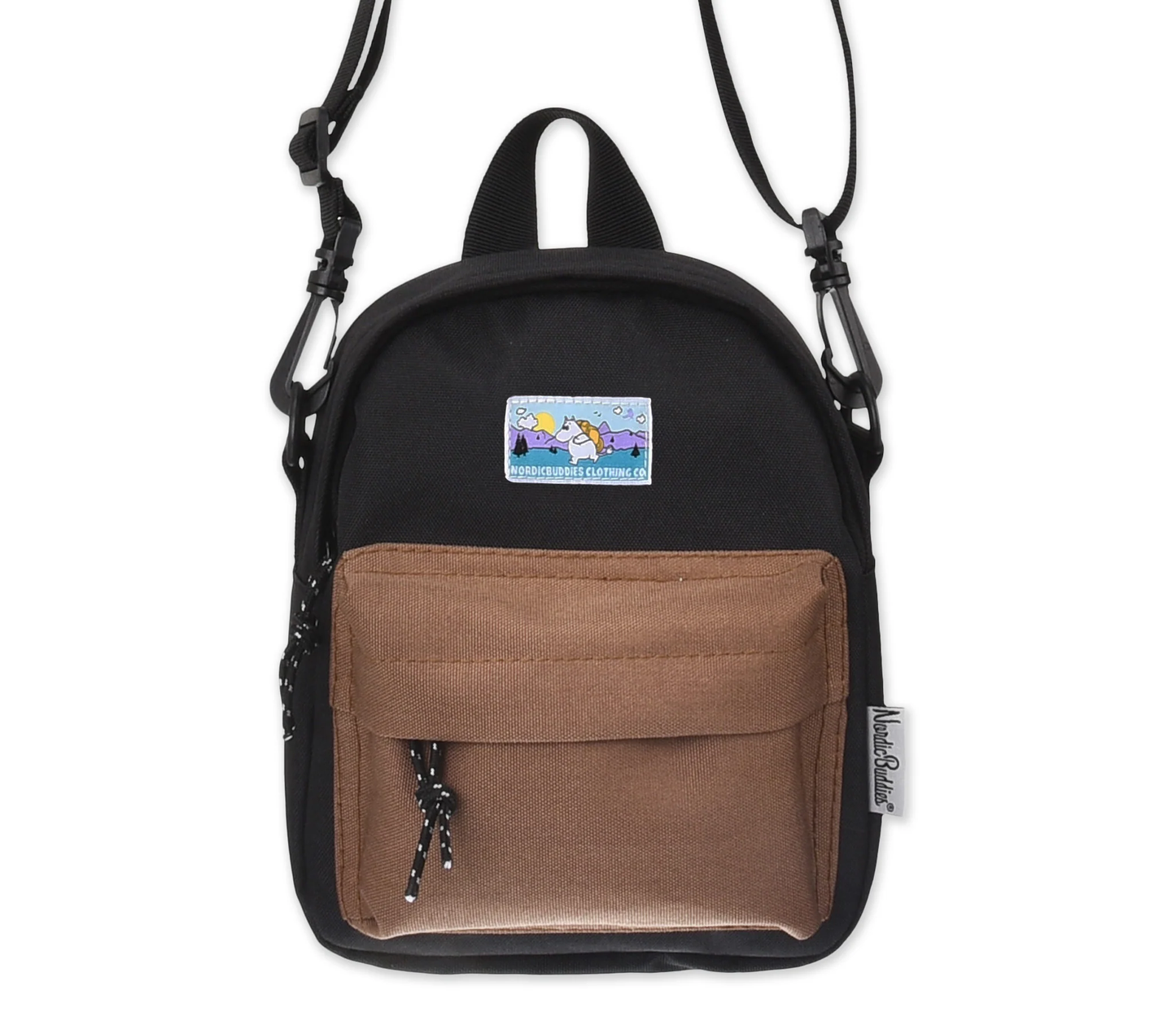 Moomintroll Adventure Cross Body Bag - Black and Brown