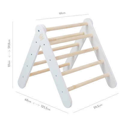 Wooden Pikler Climbing Ladder - White