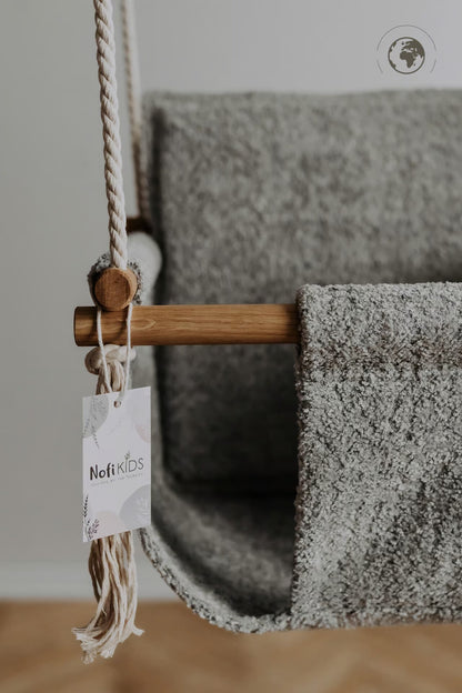 BaBi Baby Swing - Bouclé Night Grey