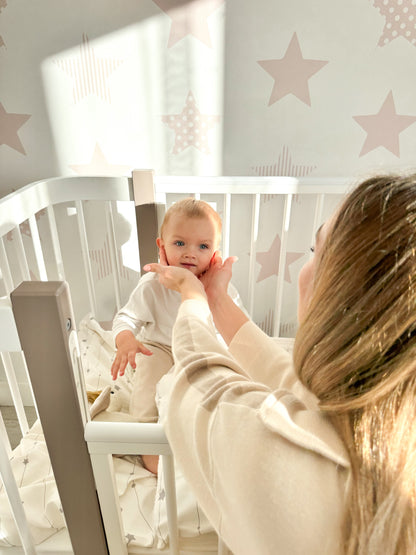 Baby Crib ELIN - Cappuccino/White