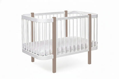 Baby Crib ELIN - Cappuccino/White