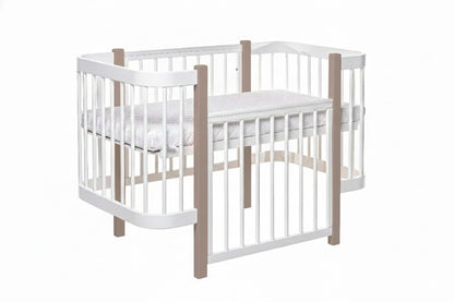 Baby Crib ELIN - Cappuccino/White