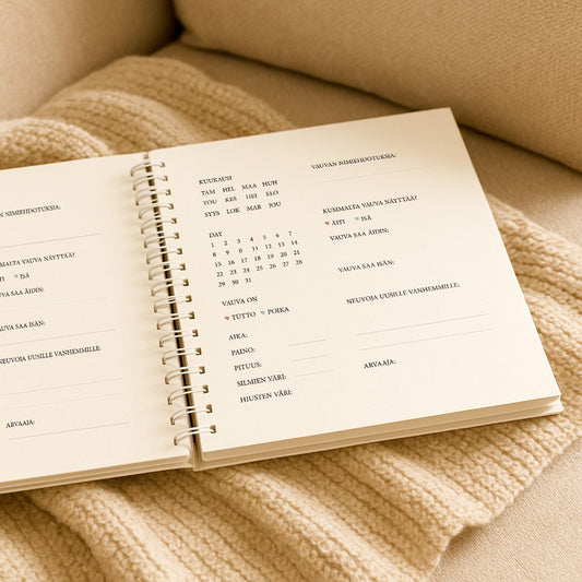Baby Shower Guest Book - Finnish
