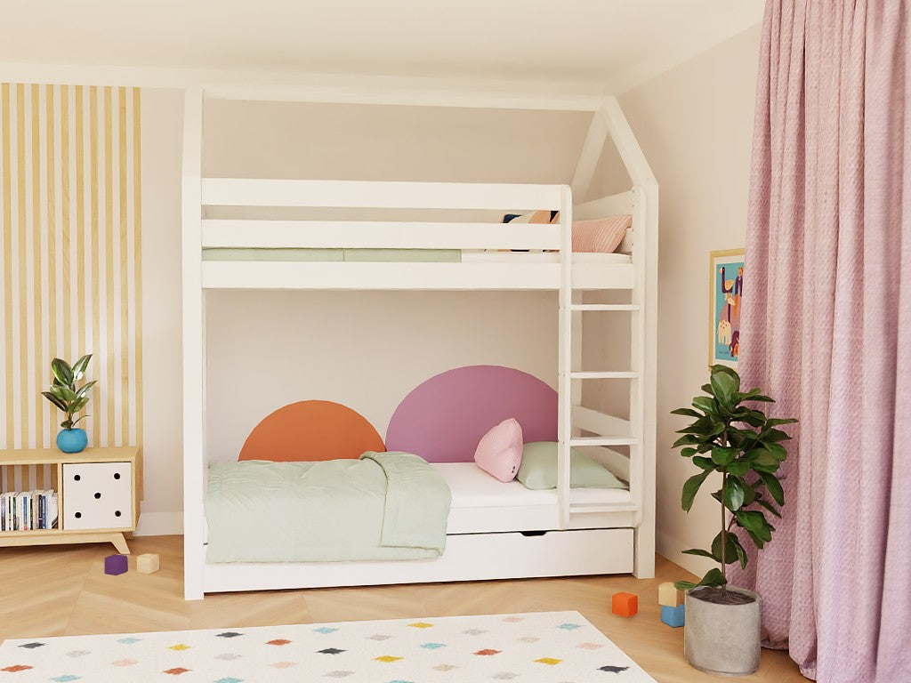 ALPY House Bunk Bed with Ladder – 90x200 cm