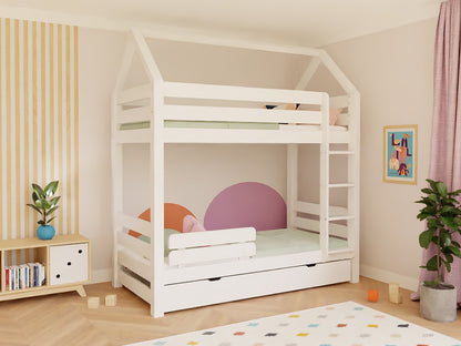 ALPY House Bunk Bed with Ladder – 90x200 cm