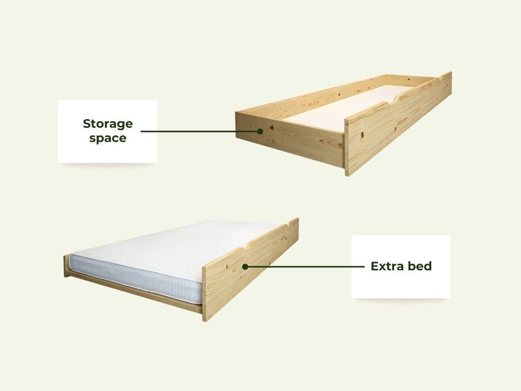 ALPY House Bunk Bed with Ladder – 90x200 cm