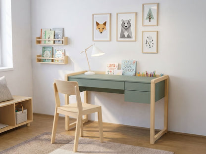 STOLLY Children’s Desk with Three Drawers and Pencil Holders