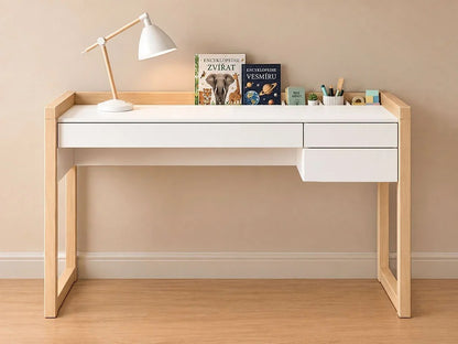 STOLLY Children’s Desk with Three Drawers and Pencil Holders