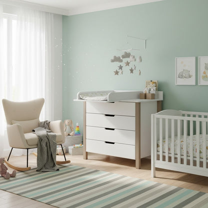 Changing Dresser ELIN - Cappuccino/White