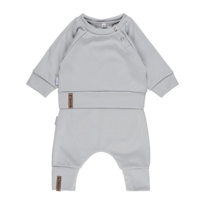Children’s Merino Wool Top and Trousers Set – Grey