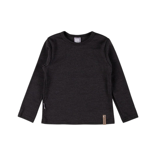 Children’s Merino Wool Top – Dark Grey