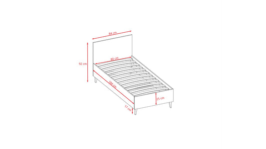 Children's Bed Kubi - Grey