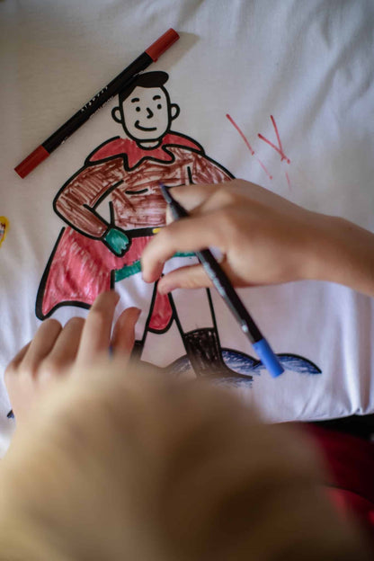 Colour Your Own Superhero T-Shirt Kit