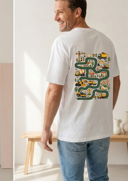 Dad of the Year Race Track Oversized T-Shirt