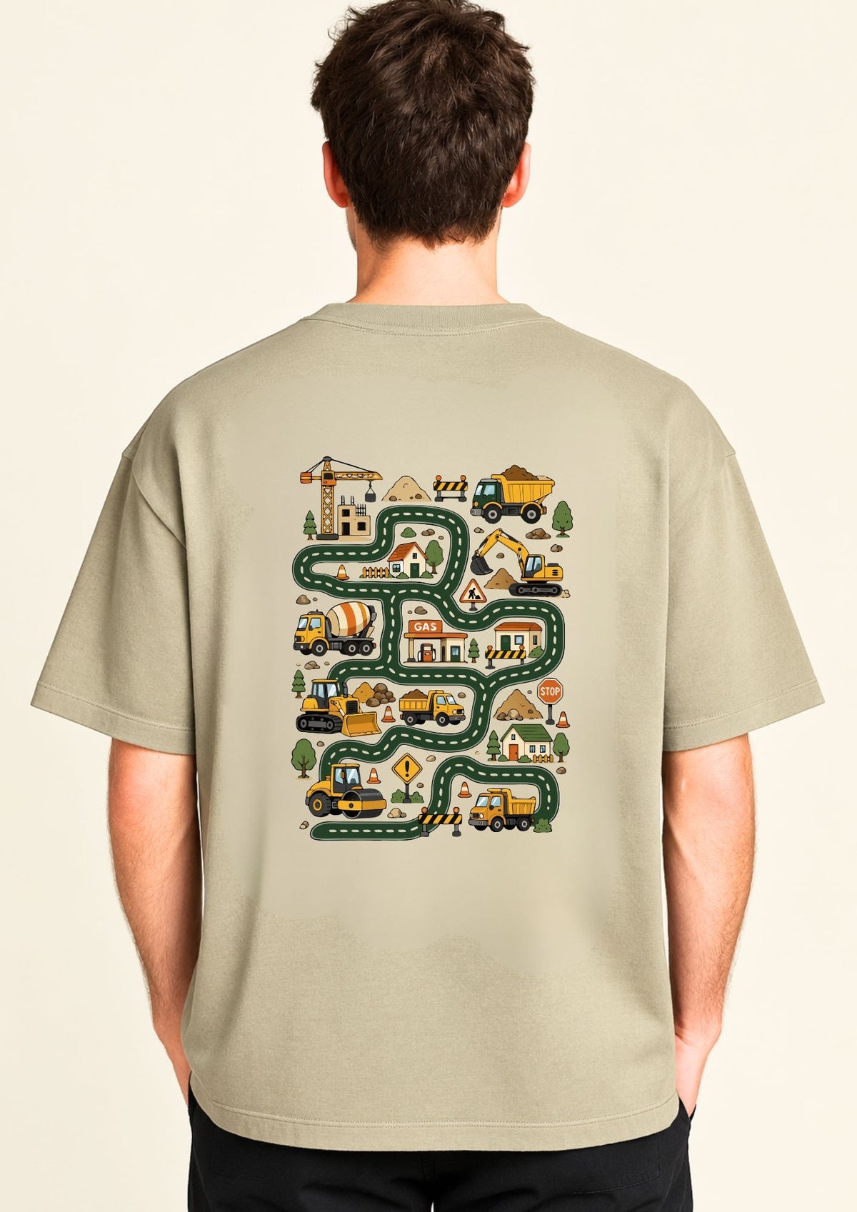 Dad of the Year Race Track Oversized T-Shirt