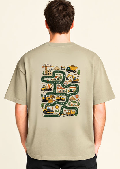 Dad of the Year Race Track Oversized T-Shirt