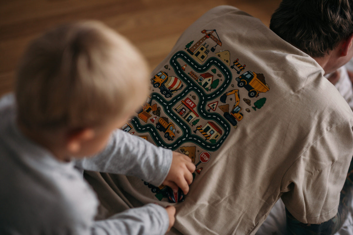 Dad of the Year Race Track Oversized T-Shirt
