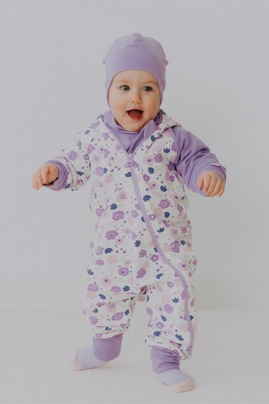 Double cotton jumpsuit BJORN - Summer Flowers