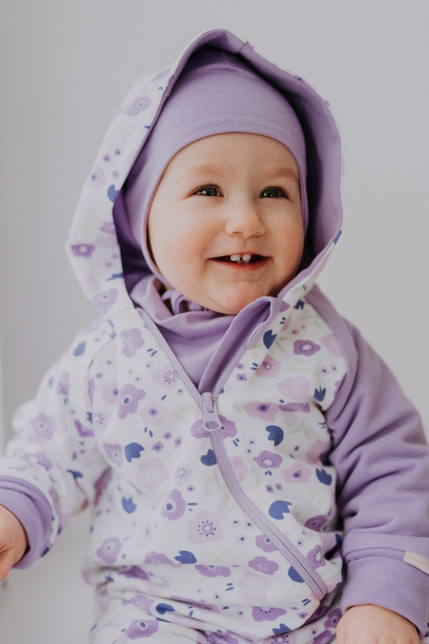 Double cotton jumpsuit BJORN - Summer Flowers