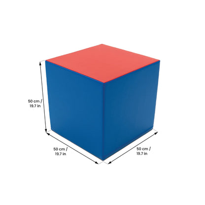 Foam Mega Cube Building Block - Blue & Red