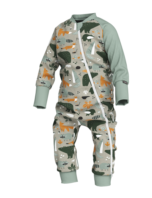 Baby Sleepsuit FREDA - Autumn Forest Animals