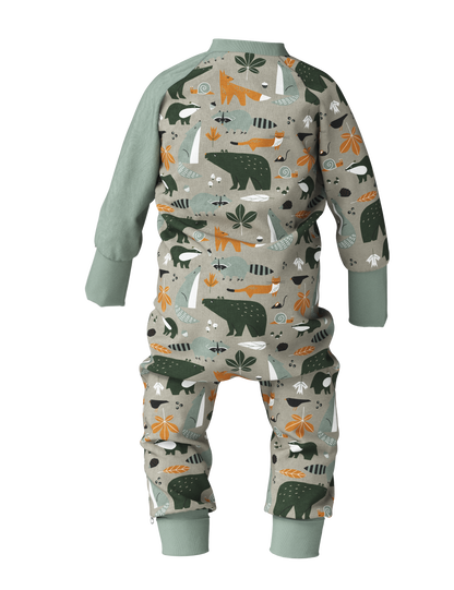 Baby Sleepsuit FREDA - Autumn Forest Animals