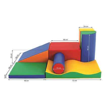 Soft Play 7 Foam Block Set - Multicolor Discoverer