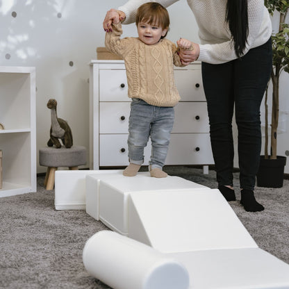 Soft Play 7 Foam Block Set - White Discoverer