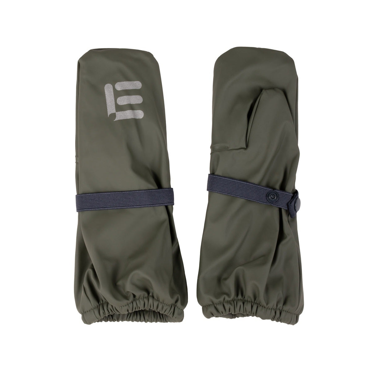 Kids’ Fleece-Lined Rain Mittens – Green