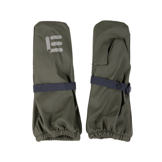Kids’ Fleece-Lined Rain Mittens – Green