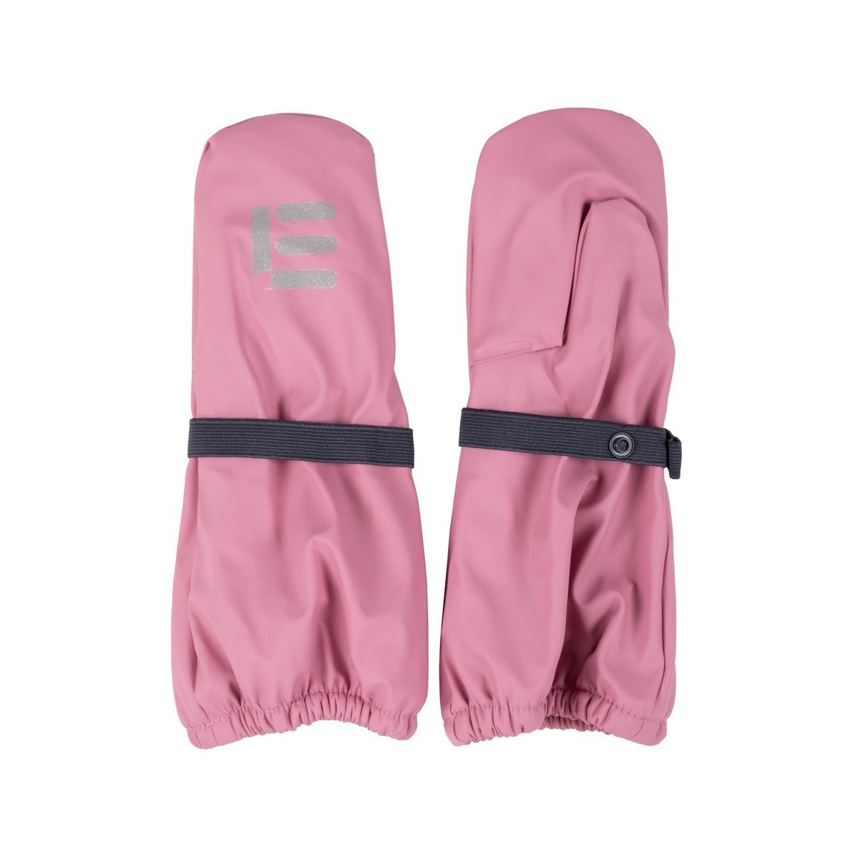 Kids’ Fleece-Lined Rain Mittens – Pink