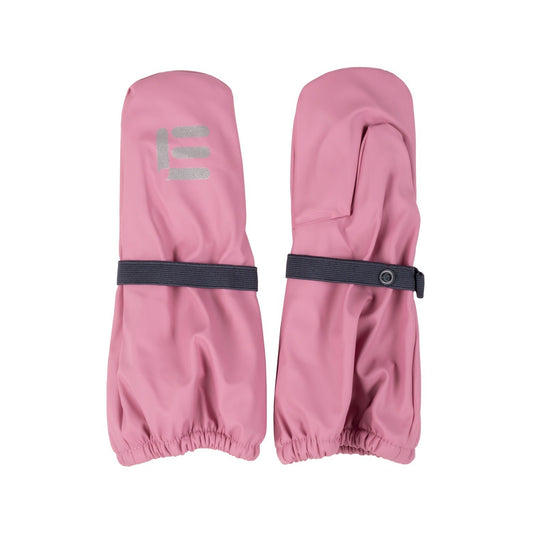 Kids’ Fleece-Lined Rain Mittens – Pink