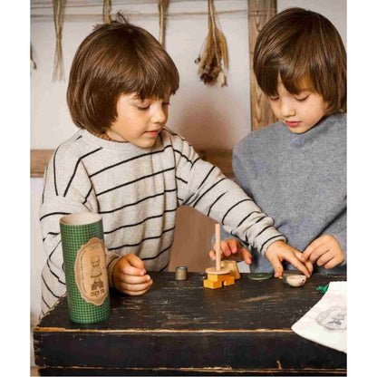 LALA Stick Figure Puzzle - Red