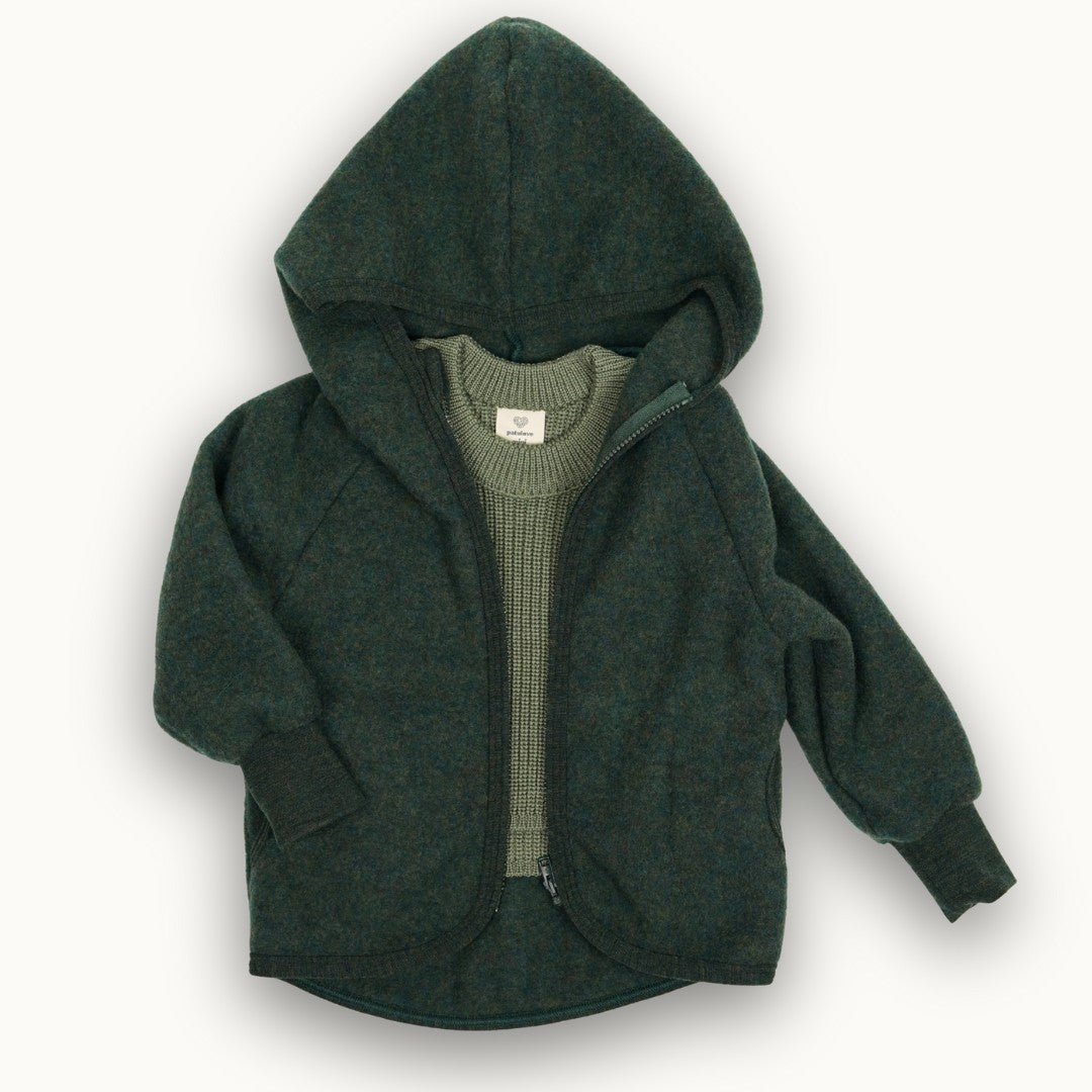 Lambie Cloud Pine Merino Wool Jacket