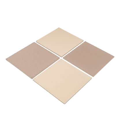 Large Foam Puzzle Mats - Beige / Dark Beige