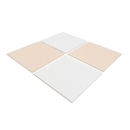 Large Foam Puzzle Mats - Beige / White