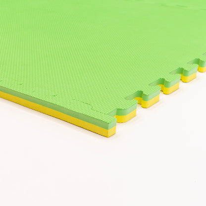 Large Foam Puzzle Mats - Spring Green / Yellow